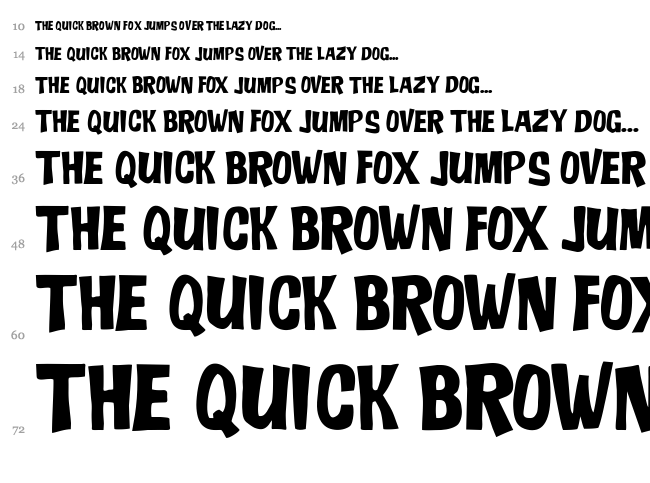 JMH Ado font waterfall